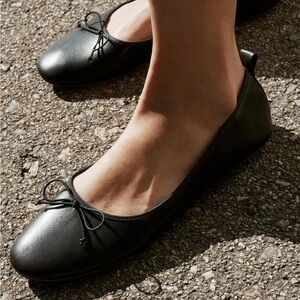 Black Zara ballet flats! Wore once too small for me